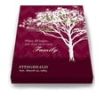 thumbnail image 1 of MuralMax Personalized Canvas Wall Decor Gifts For Him & Her - Romantic Family Tree & Lovebirds With Name & Date - Anniversary, Retirement Milestone Parties - Burgundy - Canvas Size 11 x 14, 1 of 6