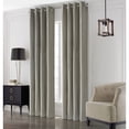 thumbnail image 2 of Loft Living Elba Blackout Grommet Indoor Curtain 52 x 63 in Light Grey, 2 of 6