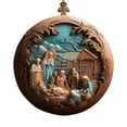 2 Pack by Malibure Hangs,Scene Decorative Pendant Exquisite Christmas