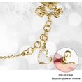 thumbnail image 4 of KOMI Compatible with Apple Watch Ultra Band 38mm 40mm 41mm Series 9 8 7 6 5 4 3 2 1 Smartwatch wistband Bracelet Strap Interchangeable Charms Dressy Bracelet for Women Gold, 4 of 6