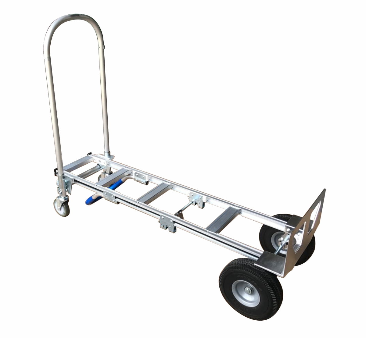 2-in-1 770lb Aluminum Convertible Hand Truck Dolly, 10" Wheels