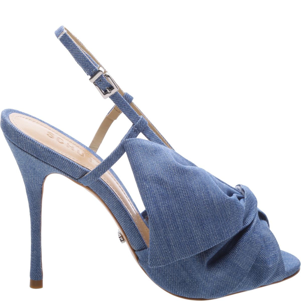 light blue heel shoes