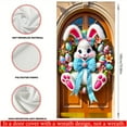 thumbnail image 4 of Qocolhg Outdoor Easter Decor Party Theme Decorations Front Door Cover Easter Decoration Easter Decorations Outdoor Easter Decorations for Home, 35.4x70.8 inch, G, 4 of 8