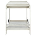 thumbnail image 4 of SAFAVIEH Orland Outdoor Patio Adjustable Tea Trolley, White, 4 of 13