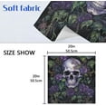 thumbnail image 7 of Skull Flower Cloth Napkins Set of 6,20x20 Inches Napkins Cloth Washable Reusable Soft for Dinner,Wedding,Parties,Home Dinner,Tableative Decor Gift, 7 of 7
