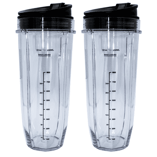 NINJA 16 oz. Clear Single Serve Cups with Lids for BL660-Professional  Blender (2-Pack) XWP002CS - The Home Depot