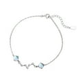 thumbnail image 1 of Lucky Stars Bracelet Moonstone Artificial Gemstone Adjustable Charm Hand Chain Jewelry Gift, 1 of 9