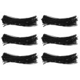 thumbnail image 1 of 600 x Sujetacables Finos Negros Sujetadores con Cremallera Sujetacables Envoltura de Correa 200 mm x 3 mm, 1 of 1