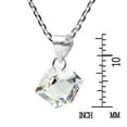 thumbnail image 6 of AeraVida Gleaming Rainbow Crystal Cube Prism .925 Sterling Silver Pendant Necklace, 6 of 6