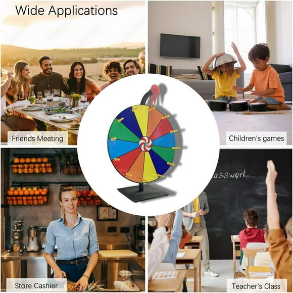 stanreset Spin Wheel With Stand Enjoy Creative Customization Anywhere Wall Mounted Tabletop Tabletop Roulette
