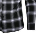 thumbnail image 4 of BVnarty Plaid Shirts for Men Checkered Long Sleeve Shirt Casual Flannel Button-Up Top with Pocket for Daily Wear, Fashion, Parties, and More, 4 of 6