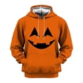 thumbnail image 3 of Norvella Mens Halloween Hoodies Pumpkin Print Long Sleeve Hooded Pullover Sweatshirts Casual Relaxed Fit Party Tops, 3 of 5