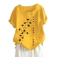 thumbnail image 2 of Blusas de Encaje de Manga Corta con Capucha de Cuello en V, 95% Poliéster 5% Spandex Camiseta de Manga Corta con Capucha, 2 of 6