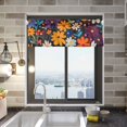 thumbnail image 2 of Yayeee Window Valance for Kitchen Farmhouse Rod Pocket Bright Colorful Flowers Pattern Short Curtain for Living Room, 2 of 6