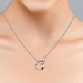 thumbnail image 2 of JeenMata Interlocking Fall In Love Engraved Pendant Necklace - Meaningful Jewelry for Her, 2 of 3