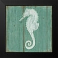 thumbnail image 2 of Mollie B. 20x20 Black Modern Framed Museum Art Print Titled - Seahorse, 2 of 5