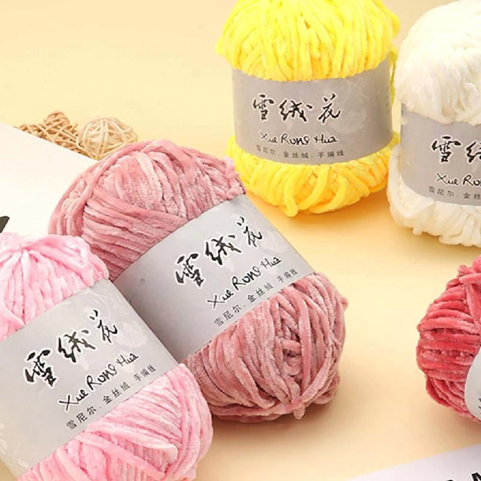 6Rolls of Crochet Yarn for Blanket Knitting Crocheting Knitting Yarn