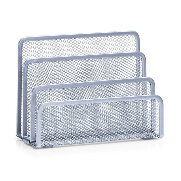 Zeller 17702 17 x 8 x 13.5 cm Letter Rack Mesh Silver