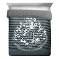 thumbnail image 2 of Harry Potter Hogwarts Crest Gray & White Bed in a Bag Bedding Set w/ Reversible Comforter, 2 of 2