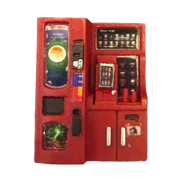 MERIGLARE Mini Beverage Machine Model 1/64 Retro Coffee Maker for Dorm Coffee Shop Bar red