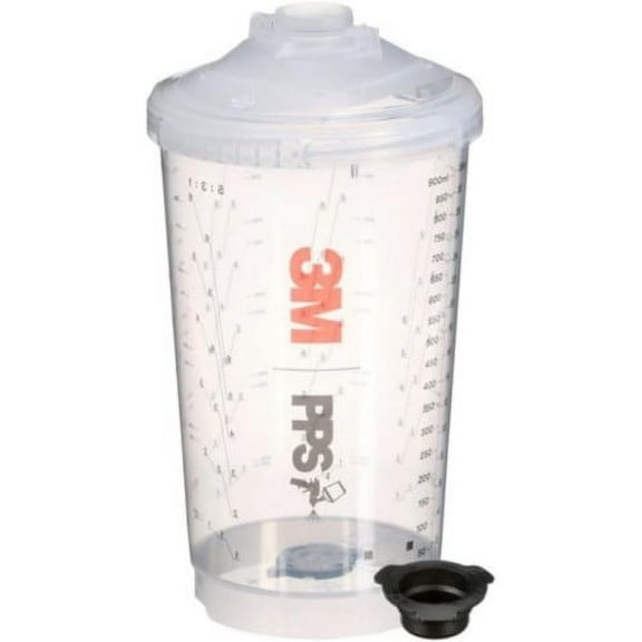 26264 3M PPS SERIES 2.0 VENTED SPRAY CUP KIT 26264, LARGE (32.1 FL OZ, 950ML), 200 MICRON FILTER, 50/KIT MMM-26264