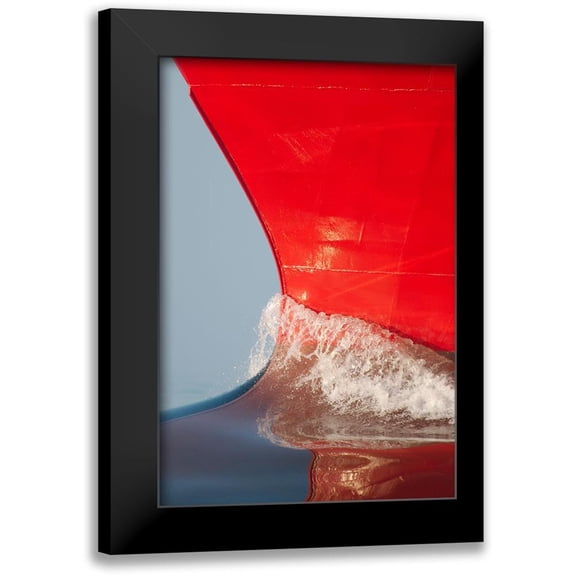 Skogvik, Bjarne 11x14 Black Modern Framed Museum Art Print Titled - The Bow Of Skandi Rona