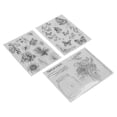 thumbnail image 2 of Clear Stamp3Pcs Timbre Transparent Plante Scrapbooking Timbre Transparent Timbres Artisanat Exceptionnel, 2 of 8