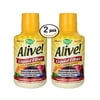 2 Pack, Pomegranate Berry Flavored Alive Orchard Fruits Blend with Prebiotics 64 servings per bottle, 2 bottles