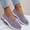 Light Purple, variant on Women's Breathable Knit Walking Shoes, Soft-Sole Slip-On Comfort Shoes for All-Day Wear
