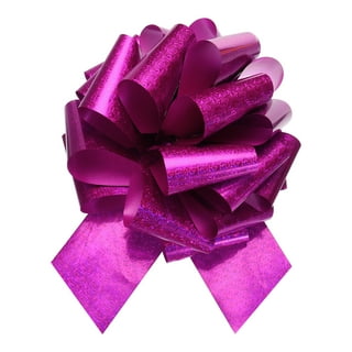 20pcs 7 Large Big Pull Bow Car Gift Wrapping Bows Ribbon for Wedding Christmas  Bow, Gold/Silver 
