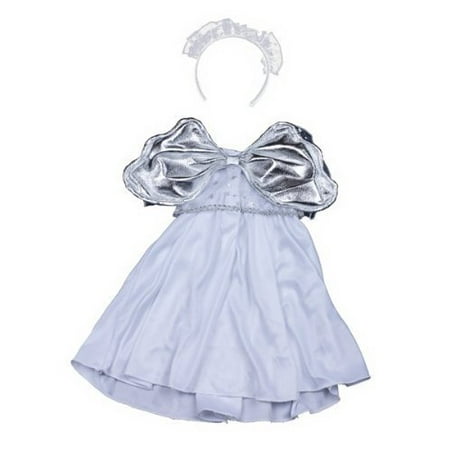 Dressed Teddy Bear - Silver Angel Dress Teddy Bear Clothes Outfit Fits Most 14