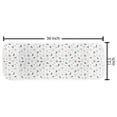 thumbnail image 2 of Winter Microwave Oven Cover, Wintery Abstract Pastel Colored Berries Snowflakes Pinecones Hearts Branches, Water Resistant Organizer with Pockets for Kitchen, 36" x 12", White Multicolor, by Ambesonne, 2 of 4