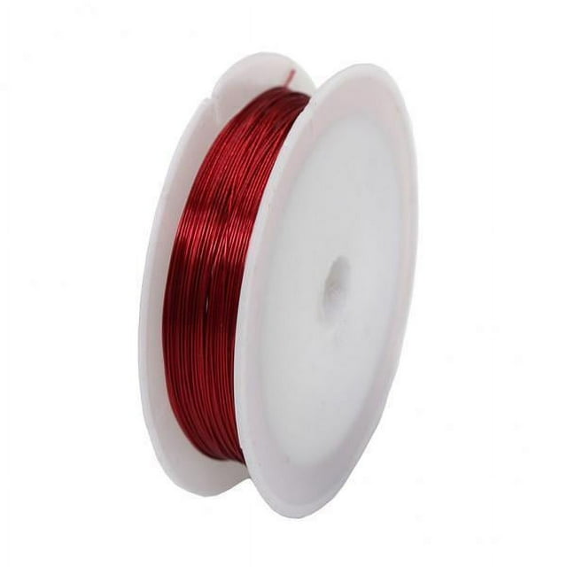 Juego de alambre de hierro para hacer joyas de bricolaje - Suministros para manualidades rojos 4 piezas