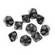 thumbnail image 3 of Juego de 20 dados acrílicos opacos y negro D10 Dados cara mazmorras y En y negro Zulema Dados de acrílico de diez caras, 3 of 7