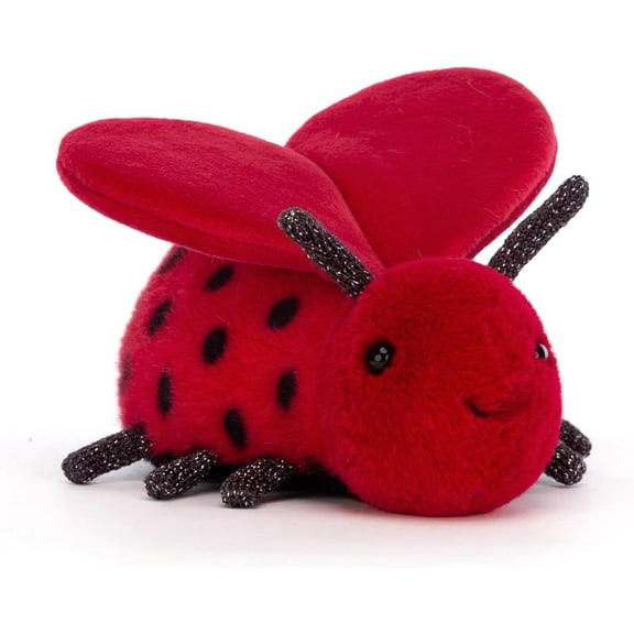 Jellycat Loulou Love Bug Stuffed Animal, 5 inches - Insect & Bug Plush Toy - Classic Children's Gift - Valentine's Day Gift
