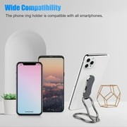 Phone Ring Holder Finger Kickstand, EEEkit Foldable Ring Stand, 360° Rotation Ring Cell Phone Back Grip for Magnetic Car Mount Compatible with iPhone 13, Samsung Galaxy, Other Smartphones, Tablets