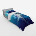 thumbnail image 3 of Ambesonne Blue Bedding Set 4 Pcs, Shark Oceanlife Animal, Queen, Blue Grey, 3 of 3