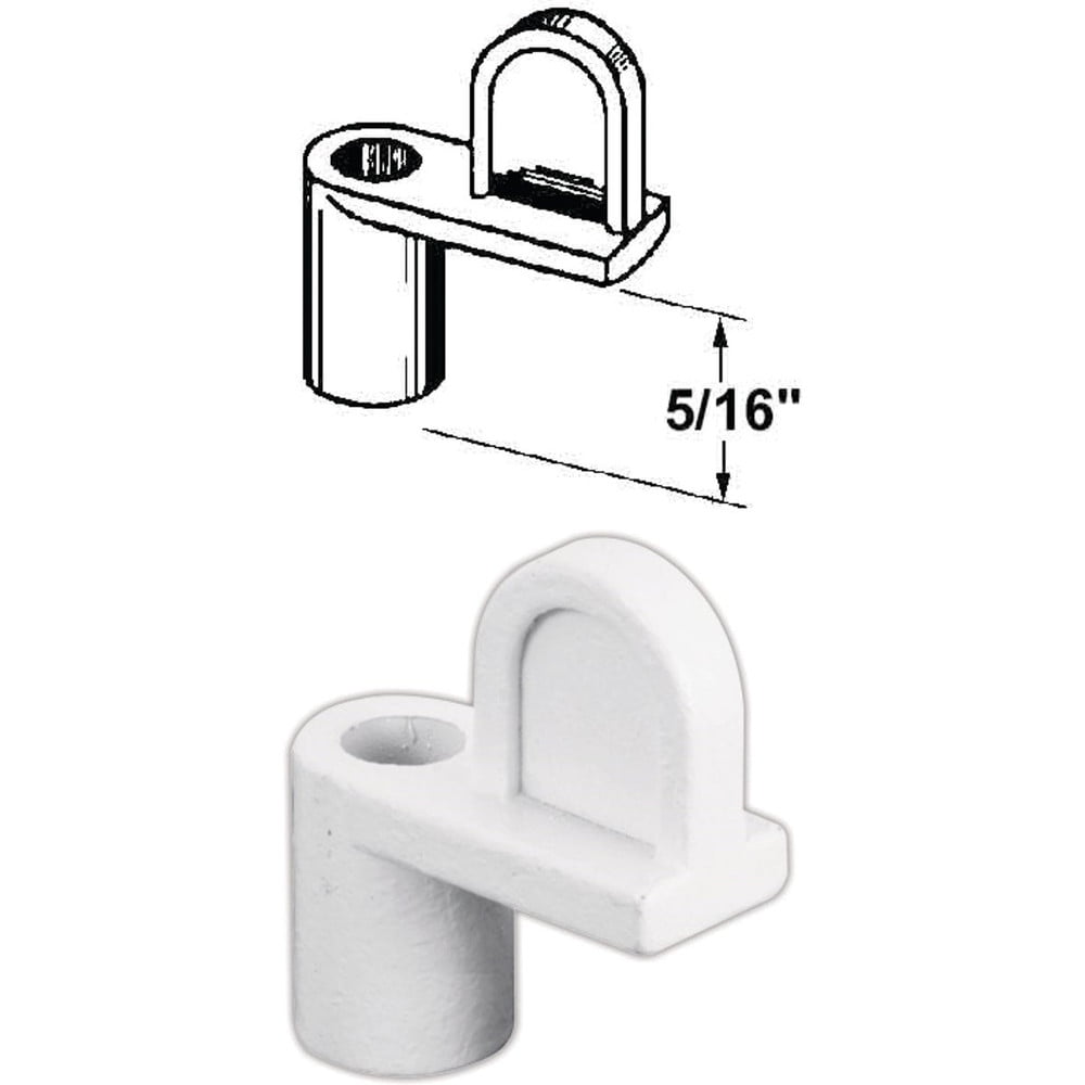 PrimeLine 516 In. White Swivel Diecast Screen Clips With Screws (12