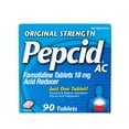 thumbnail image 1 of Tabletas para aliviar la acidez estomacal Pepcid AC Original 90 tabletas, 1 of 9