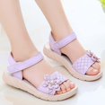 thumbnail image 4 of MEZZALL Toddler Girls Sandals For Everyday Wear Adjustable Hook And Loop Strap Comfortable Lightweight Casual Footwear For Kids Outdoor Play Spring Summer Cozy Baby Wear, 4 of 6