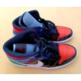 thumbnail image 4 of N I-K-E UK SIZE 9.5 A i r-Jor-dan 1 MULTI COLOURED TRAINERS BARELY USED, 4 of 6