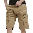 thumbnail image 2 of Pantalones cortos para hombre, holgados, informales, de gran tamaño y con múltiples bolsillos, 2 of 5