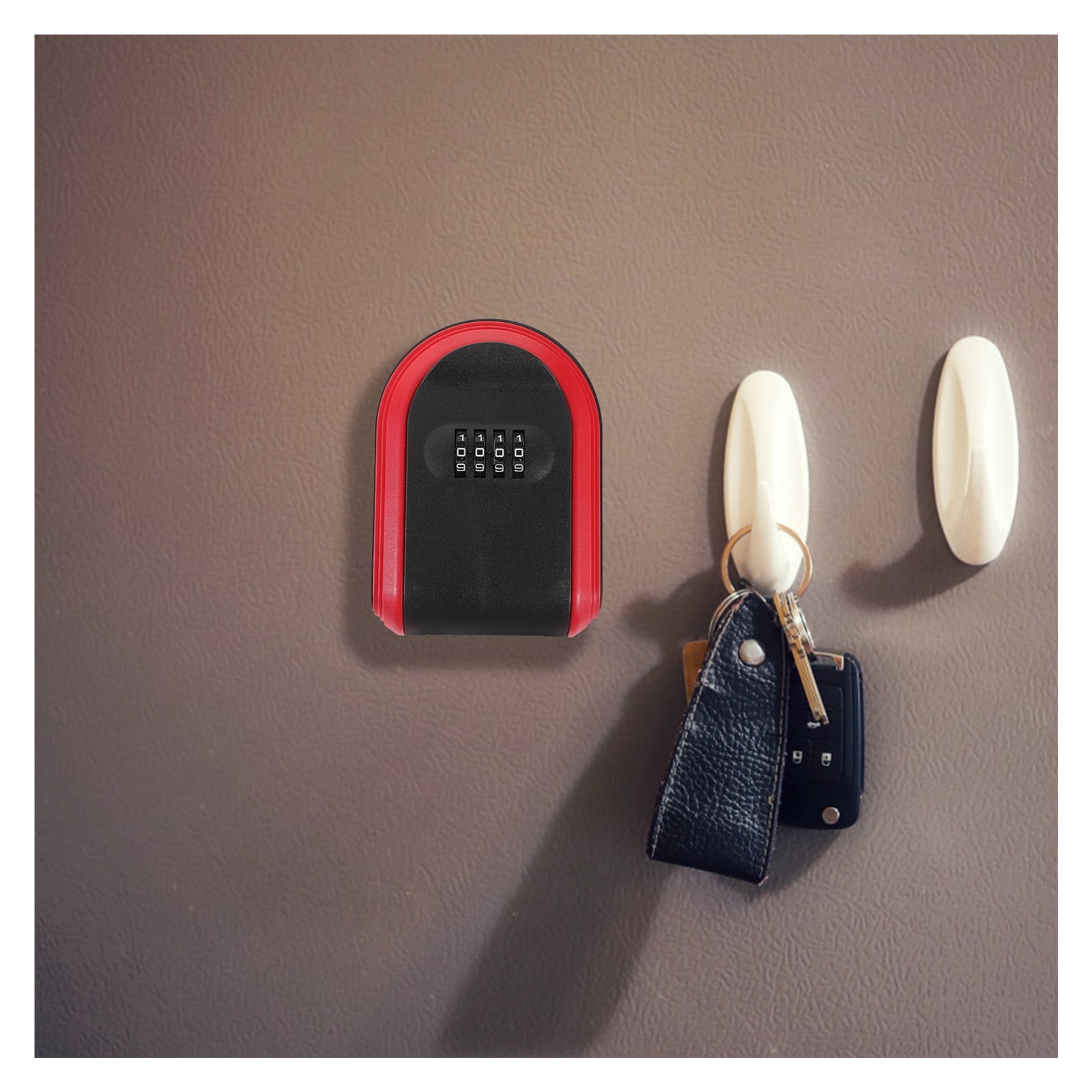 Key Fob Hider Box Password Lock Door Wall Mounted Safe Lockbox for Keys ,House, Apartment, Office Key Storage
