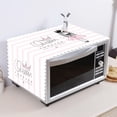 thumbnail image 5 of Microwave Oven Cover, Dustproof Cotton Machine Protector Anti-Dust Linen Fabric Microwave Dustproof Cloth Cover Decorative Kitchen Appliance Cover(Princess), 5 of 5