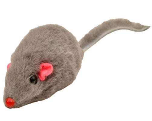 furry mouse cat toy