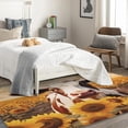 thumbnail image 3 of Washable Rugs 3x5 Cow Rug & Home Decor - Front Door Mat Indoor Entrance, Sunflower Cattle Rugs for Entryway, Non Slip Soft Small Area Rug, Farm Animal Carpet & Room Decorations Y-&206, 3 of 7