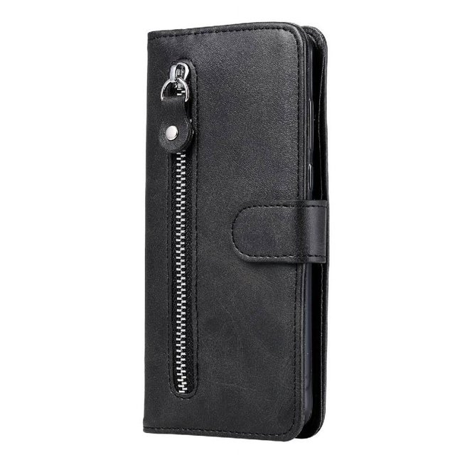 Estuche de Cuero PU con Cierre para Xiaomi Redmi Note 10 PRO , Funda Protectora con Billetera y Correa