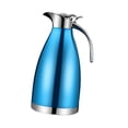 thumbnail image 4 of Jarra de café de acero inoxidable, dispensador de agua caliente al vacío, jarra térmica para café Azul, 4 of 9
