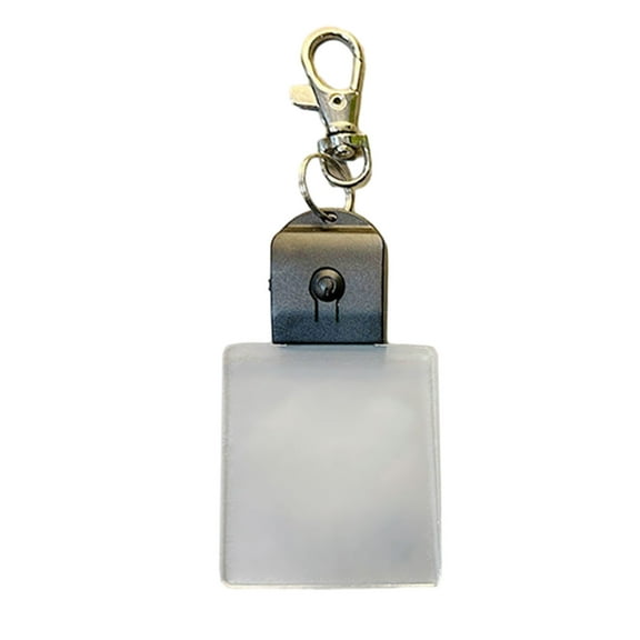 LED Light Keychain Acrylic Key Rings Night Light Portable Car Keys Holder for Outdoor & Daily Use Backpacks