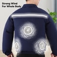 thumbnail image 4 of Cooling Vest with 3 Fans, Battery Powered Air Conditioned Clothes, 4 Levels Cool Vest Cooling Jacket Coat, Microporous Breathable Cool Vest for Summer Hot Weather, 4 of 8